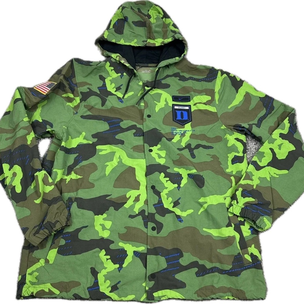 ✔️NIKE MENS DUKE UNIVERSITY CAMO HOODED JACKET